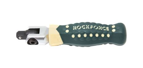 Вороток шарнірний з гумовою ручкою 100мм, 1/4" ROCKFORCE RF-8012100