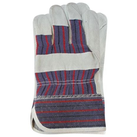 Замшева рукавичка комбінована з цільного матеріалу на долоні 10.5" (ящик 120 пар) INTERTOOL SP-0150W