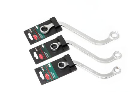 Ключ накидний S-подібний 10х11мм, на пластиковому утримувачі ROCKFORCE RF-7611011A Ключ накидний S-подібний 10х11мм, на пластиковому утримувачі ROCKFORCE RF-7611011A