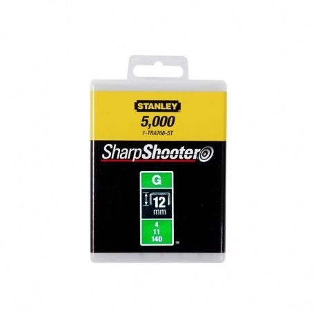 Скоба для степлера "Heavy Duty" тип "G", h= 12 мм, 5000 шт. Stanley 1-TRA708-5T