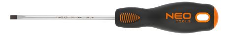 Шлицевая отвертка, S2, твердость жала 56HRC, с намагниченной трехгранной рукояткой, NEO 04-004