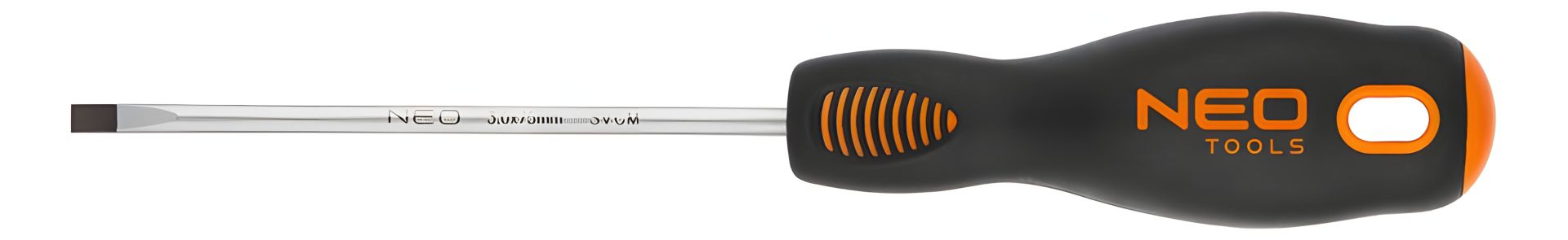 Викрутка шліцьова з намагніченим жалом та TPR-покриттям NEO 04-004 Викрутка шліцьова з намагніченим жалом та TPR-покриттям NEO 04-004