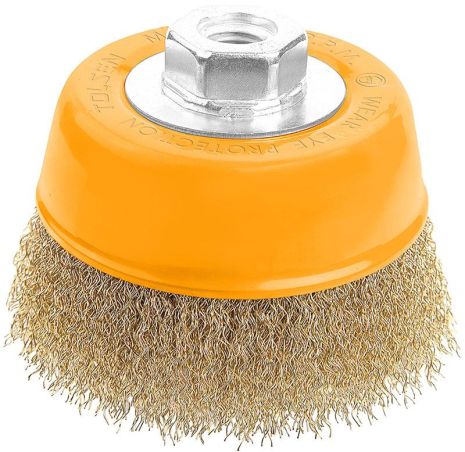 Щетка чашка гофрированная проволока ПРОФИ 100 мм Tolsen 77503