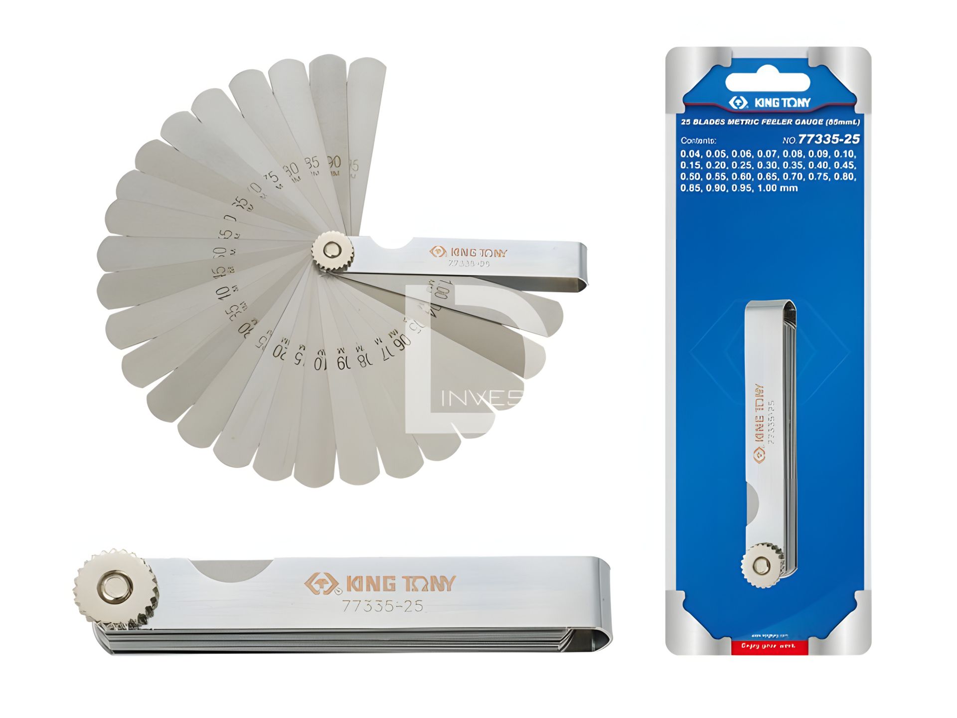 Набір щупів 0.04-1 мм від KING TONY 77335-25 Набір щупів 0.04-1 мм від KING TONY 77335-25