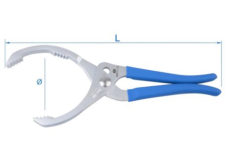 Знімач масляних фільтрів 14" (100-140 мм) KING TONY 9AE71-140