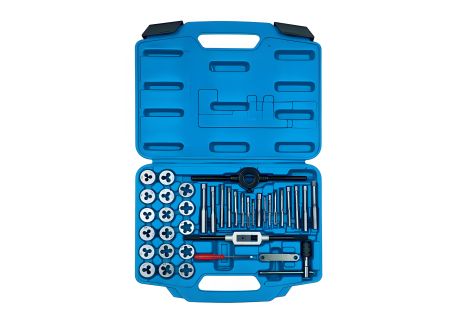 Метчики и плашки метрические 39 предметов M3-M12, KING TONY 12939MQ1