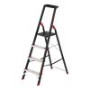 Драбина сталева, 4 сходинки, лоток для інвентарю, висота: 1350 мм, висота: висота до платформи: 850 мм, 150 кг INTERTOOL LT-0054