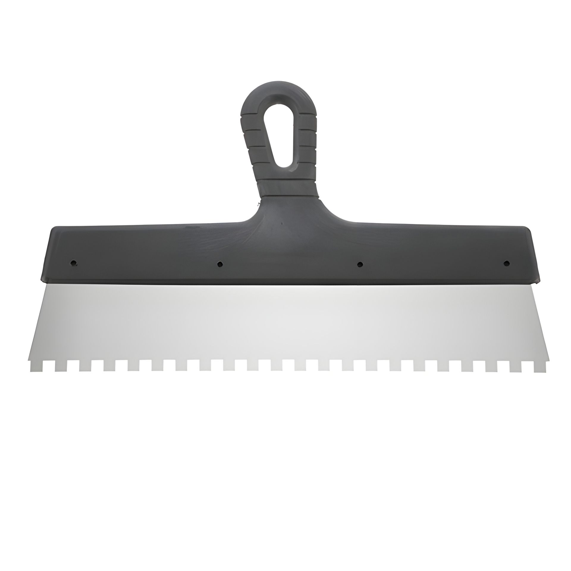 Нержавіючий шпатель, 350 мм, зубчастий 8×8 мм, INTERTOOL KT-2358 Нержавіючий шпатель, 350 мм, зубчастий 8×8 мм, INTERTOOL KT-2358