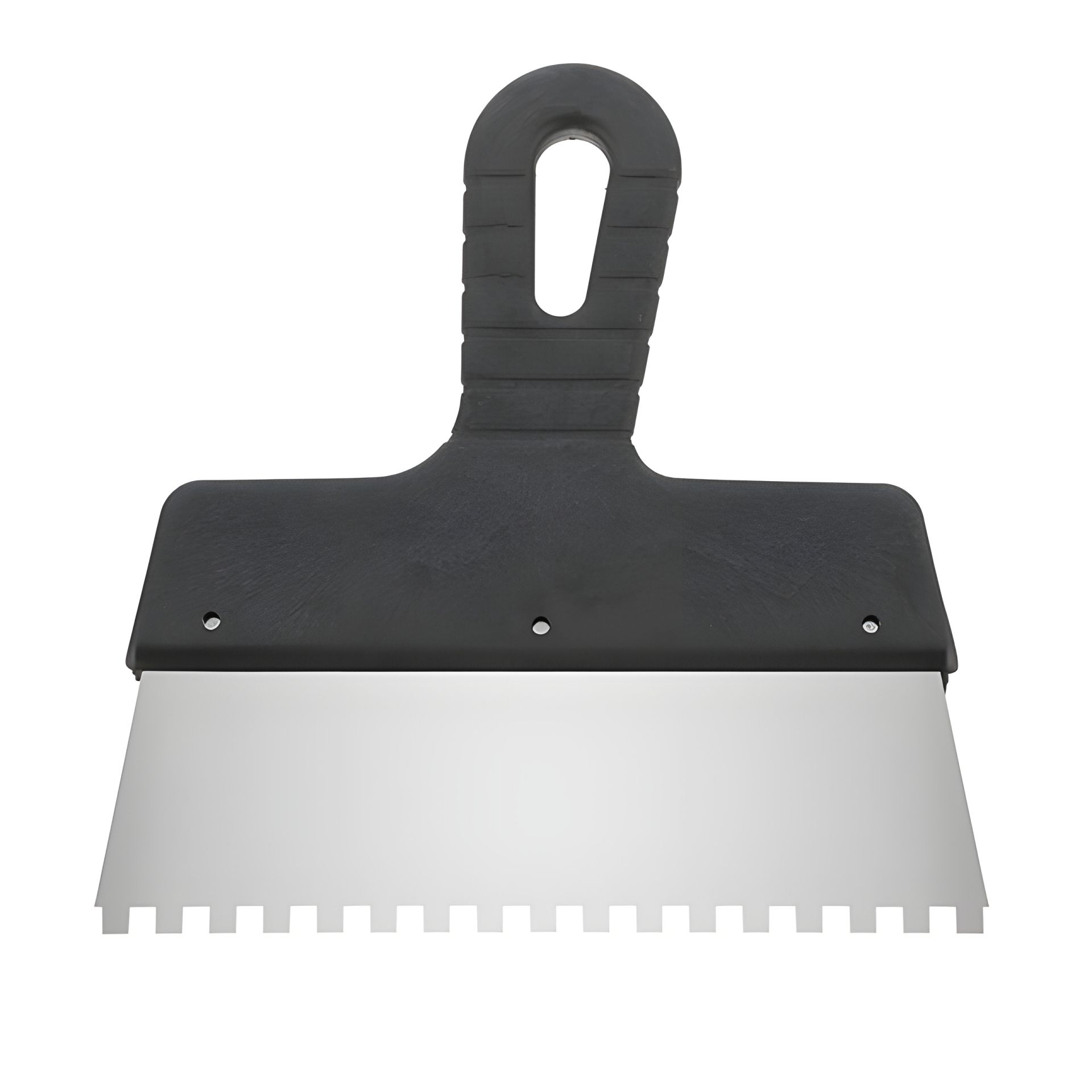 Шпатель из нержавеющей стали, 200 мм, зуб: 6×6 мм, INTERTOOL KT-2206 Шпатель из нержавеющей стали, 200 мм, зуб: 6×6 мм, INTERTOOL KT-2206