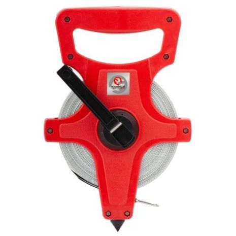 Рулетка геодезична з полотном зі скловолокна 30 м*13 мм INTERTOOL MT-0753 Рулетка геодезична з полотном зі скловолокна 30 м*13 мм INTERTOOL MT-0753