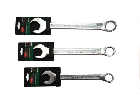 Ключ комбинированный с профилем "Ratchet drive" 10мм, на пластиковом держателе ROCKFORCE WMC TOOLS RF-75510RD