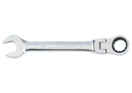 11 мм комбинированный ключ с карданом и трещоткой KING TONY 373011M