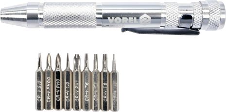 Викрутка з насадками Vorel 64400 Викрутка з насадками Vorel 64400