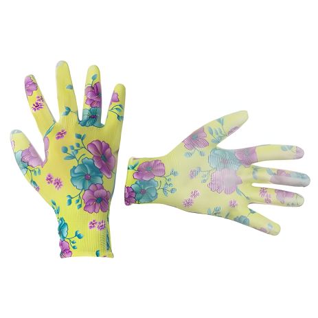 Перчатка садовая с покрытием из нитрила, зеленая, 8" INTERTOOL SP-0161 Перчатка садовая с покрытием из нитрила, зеленая, 8" INTERTOOL SP-0161