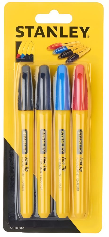 Маркеры "Fine Tip" : разноцветные, 4 шт. Stanley STHT81391-0 Маркеры "Fine Tip" : разноцветные, 4 шт. Stanley STHT81391-0