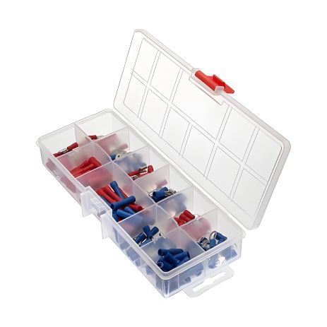Обтискні коннектори, 144 шт., ізольовані, для автомобільної електропроводки INTERTOOL TC-9010