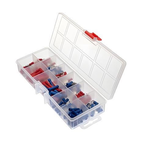 Коннекторы обжимные, 144 шт., изолированные, для автомобильной электропроводки INTERTOOL TC-9010