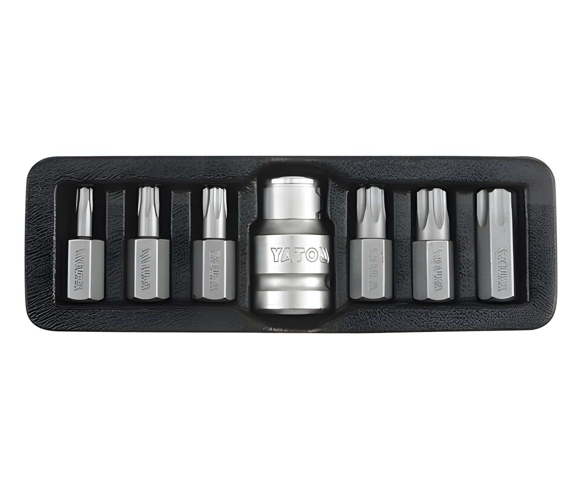 Биты TORX SECURITY + перех.1/2" Т25-Т55 Yato YT-0416 Биты TORX SECURITY + перех.1/2" Т25-Т55 Yato YT-0416