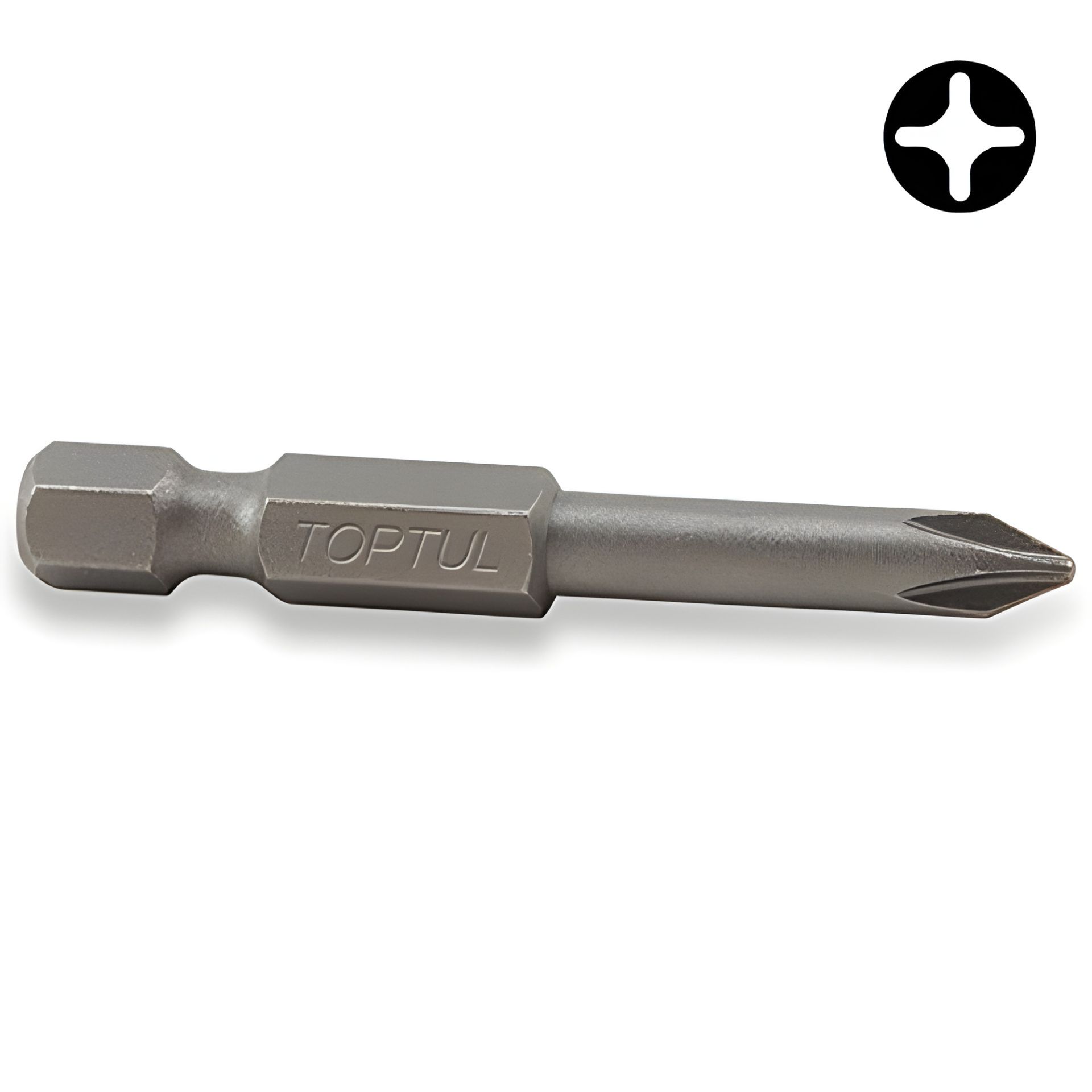 Насадка 1/4" 50 мм PH2 (під шуруповерт) TOPTUL FSMA0802 Насадка 1/4" 50 мм PH2 (під шуруповерт) TOPTUL FSMA0802
