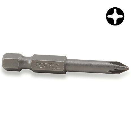 Насадка 1/4" 50 мм PH2 під шуруповерт TOPTUL FSIA0802 Насадка 1/4" 50 мм PH2 під шуруповерт TOPTUL FSIA0802