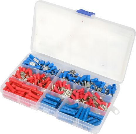 Набір електричних роз'ємів з ізоляцією та клемами: 250 шт, у футлярі Yato YT-068911