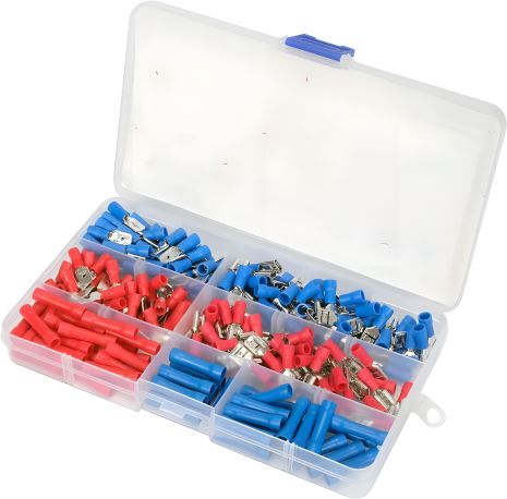 Набір електричних роз'ємів з ізоляцією та клемами: 250 шт, у футлярі Yato YT-068911