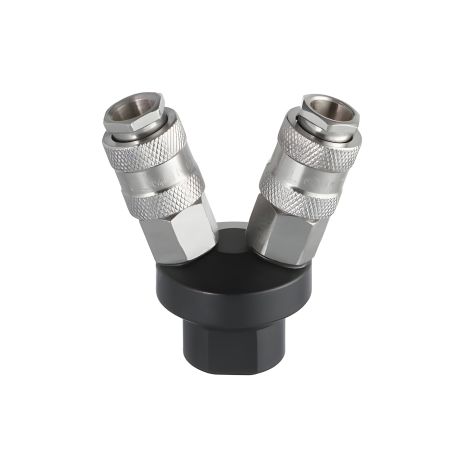 V-образный разветвитель воздуха 1/4" на 2 выхода, 10 bar, с быстроразъемными соединениями INTERTOOL PT-1852 V-образный разветвитель воздуха 1/4" на 2 выхода, 10 bar, с быстроразъемными соединениями INTERTOOL PT-1852