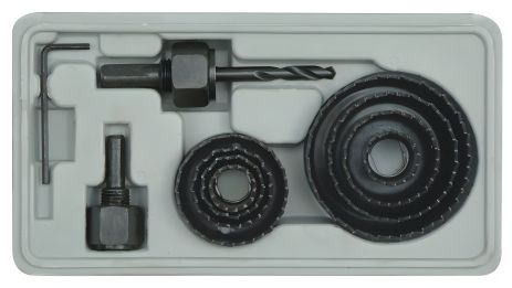 Кольцевые пилы по дереву 19-64 мм, набор 11 предметов Vorel 22570 Кольцевые пилы по дереву 19-64 мм, набор 11 предметов Vorel 22570