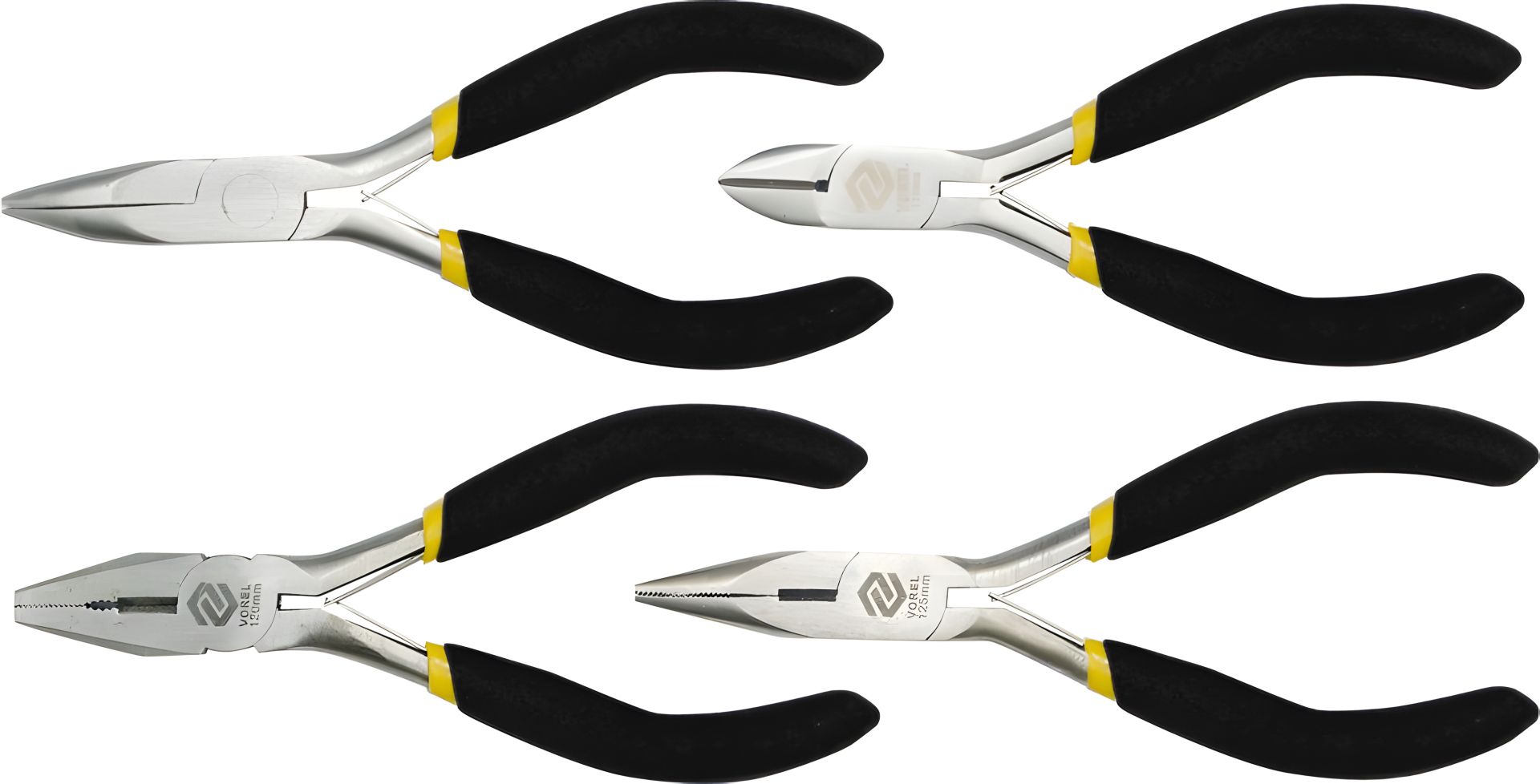 Набір пасатижів 125 мм, 4 шт. Vorel 42308 Набір пасатижів 125 мм, 4 шт. Vorel 42308