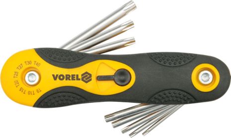 Набор Torx 8 ч. Т9-Т40 CrV Vorel 56507