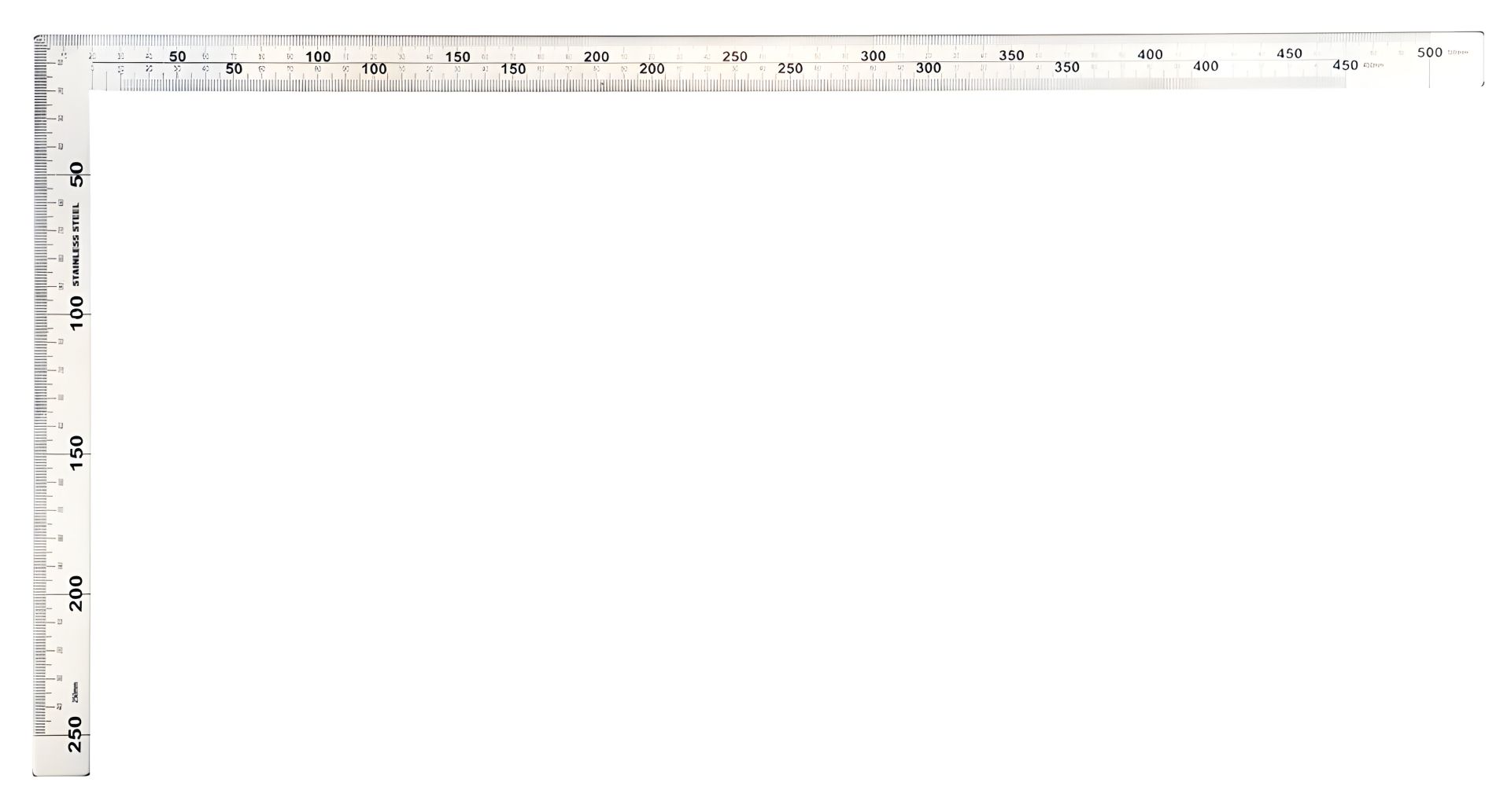 Кутник 90°, двосторонній з метричними шкалами 300 х 150 мм з нержавіючої сталі Yato YT-7083 Кутник 90°, двосторонній з метричними шкалами 300 х 150 мм з нержавіючої сталі Yato YT-7083