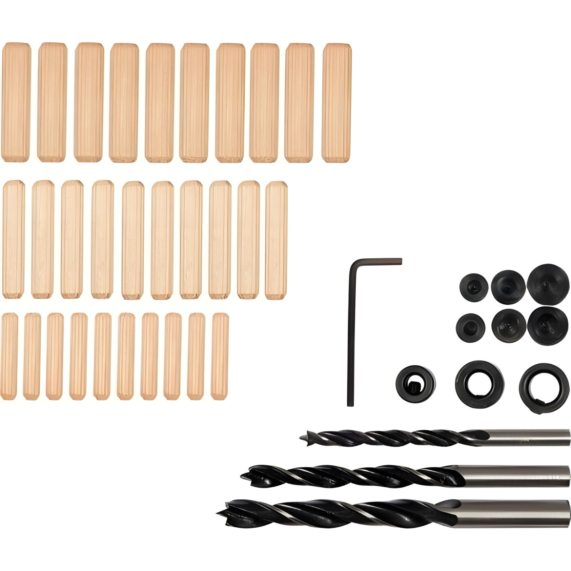 Набор сверл с соединениями на шкантах 6, 8, 10 мм, 43 шт. Vorel 24080 Набор сверл с соединениями на шкантах 6, 8, 10 мм, 43 шт. Vorel 24080