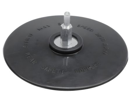 Резиновый диск 125 мм с шестигранным хвостовиком, Vorel 08314