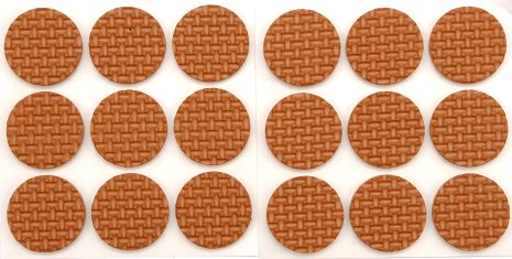 Повстяних протекторів набір, що самоклеяться, 25 мм/18 шт-корич Vorel 74882 Повстяних протекторів набір, що самоклеяться, 25 мм/18 шт-корич Vorel 74882