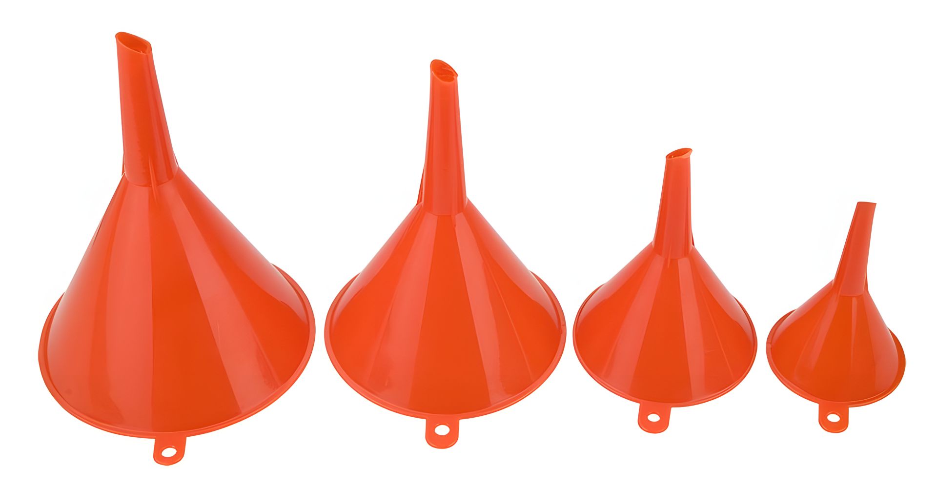 Комплект воронок, 4шт 50 / 75 / 95 / 115 мм Top Tools 77P530 Комплект воронок, 4шт 50 / 75 / 95 / 115 мм Top Tools 77P530