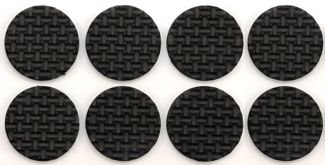 Набір самоклеючих протекторів 38 мм, 8 шт чорні [24/432] Vorel 74887