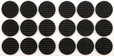 Набор протекторов самоклеящихся войлочных 25 мм/18 шт-черные Vorel 74886