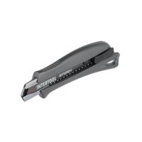Ніж сегментний 18 мм STORM, алюмінієва ручка, металева напрямна INTERTOOL HT-0534