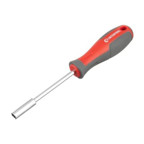 Отвертка с магнитным держателем для насадок 1/4" 100 мм , Cr-V INTERTOOL VT-3300