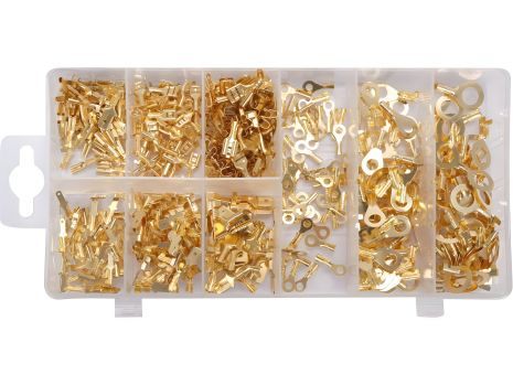 Контактные клеммы к электропроводникам, 3 вида; 450 шт. Yato YT-068683 Контактные клеммы к электропроводникам, 3 вида; 450 шт. Yato YT-068683