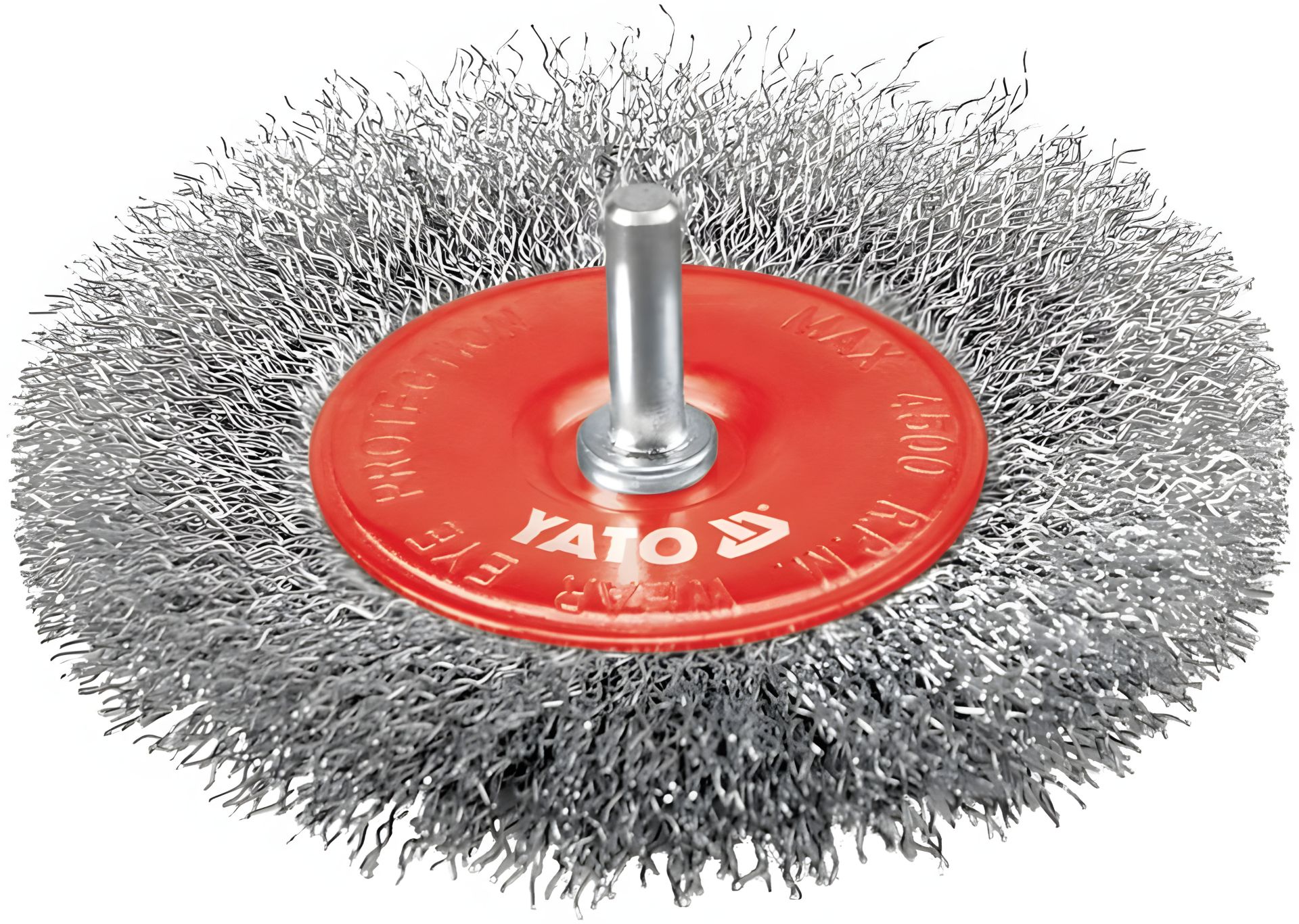Дискова щітка 100 мм дротяна для дриля Yato YT-4758 Дискова щітка 100 мм дротяна для дриля Yato YT-4758