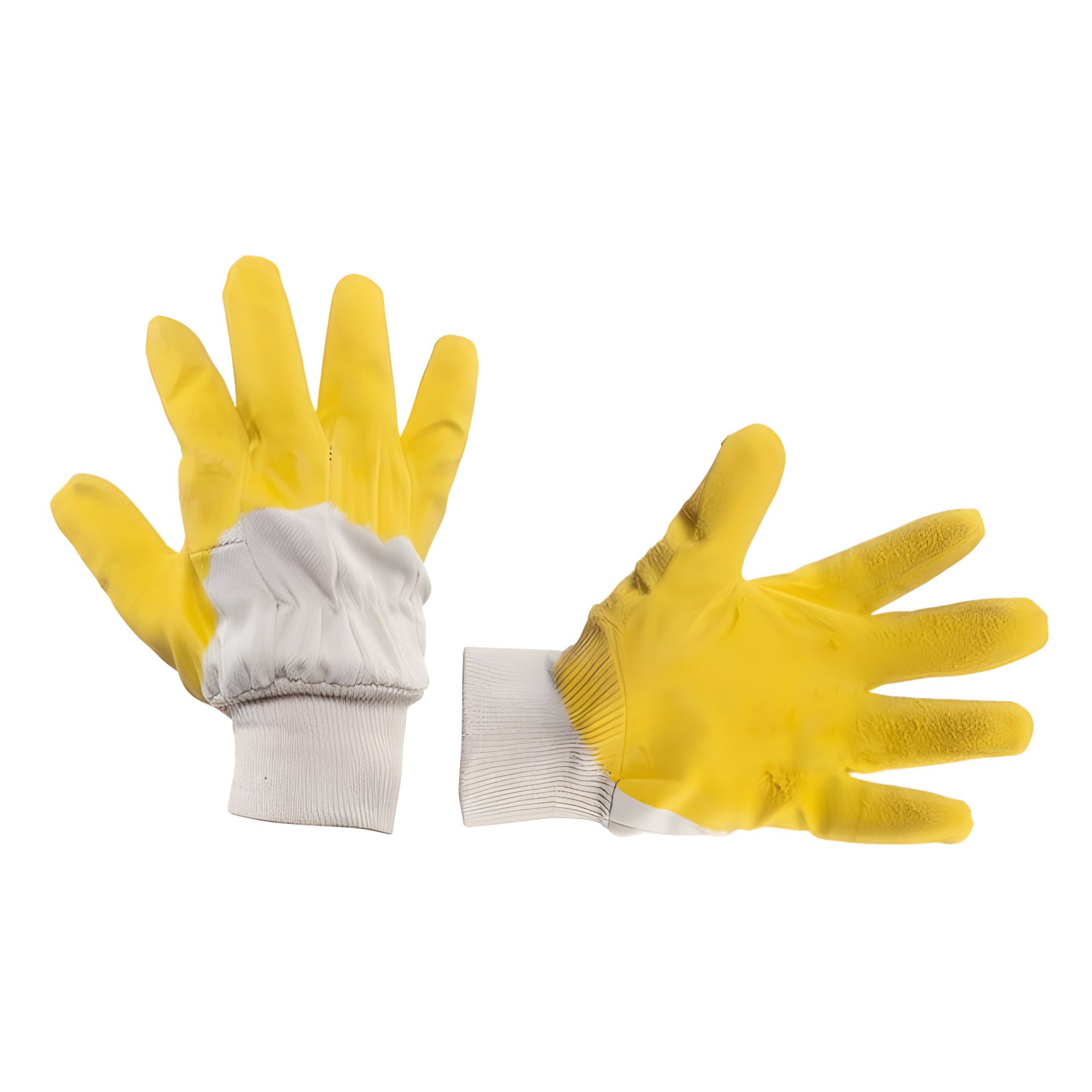 Рукавичка скляра на трикотажній основі з покриттям 3/4 з рифленого латексу, 10,5", жовта INTERTOOL SP-0002 - Професійний інструмент Рукавичка скляра на трикотажній основі з покриттям 3/4 з рифленого латексу, 10,5", жовта INTERTOOL SP-0002 - Професійний інструмент