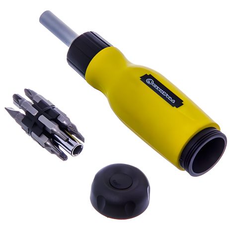 Многофункциональная отвертка с реверсом и трещоткой 13-в-1 СНГ RSD1301