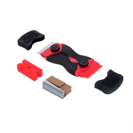 Скребок для чистки стекла и самоклеящихся пленок с комплектом лезвий INTERTOOL HT-0559 Скребок для чистки стекла и самоклеящихся пленок с комплектом лезвий INTERTOOL HT-0559