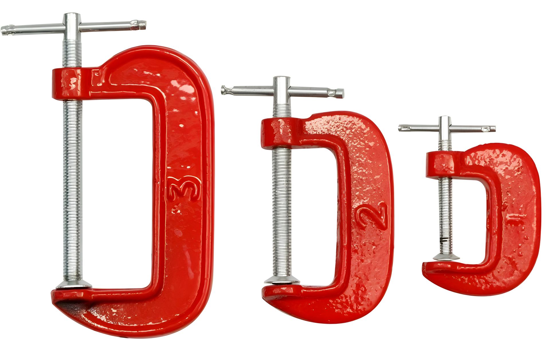 Набор струбцин тип-G 3 шт. (25, 50,75 мм) Vorel 38830 - универсальный комплект Набор струбцин тип-G 3 шт. (25, 50,75 мм) Vorel 38830 - универсальный комплект