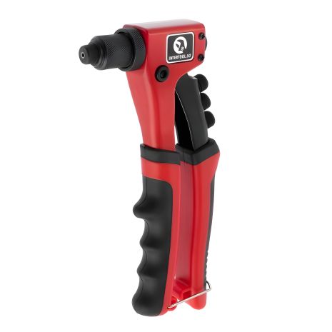 Ручной заклепочный пистолет, 215 мм, размеры заклепок: 2,4, 3,2, 4,0, 4,8 мм INTERTOOL RT-0014