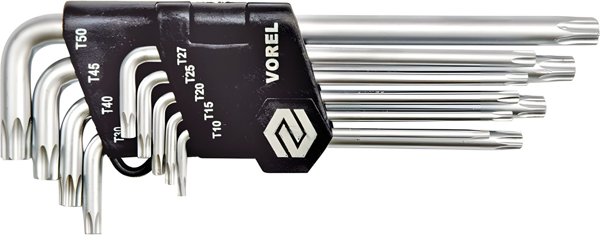 Набор TORX-SECURITY шестигранников CrV Т10-Т50 Vorel 56478 Набор TORX-SECURITY шестигранников CrV Т10-Т50 Vorel 56478