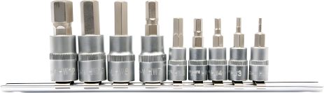 Набор отверточных насадок Hex H2-H12 из 9 предметов, Yato YT-04401