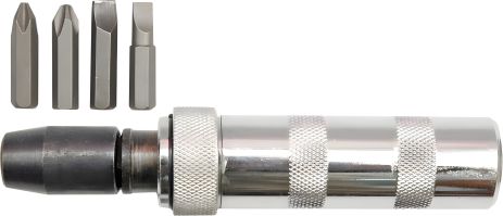 Ударна викрутка цільномет. +4 насадки Vorel 65120