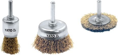 Щетки проволочные со стрежнями Yato YT-4755 Щетки проволочные со стрежнями Yato YT-4755